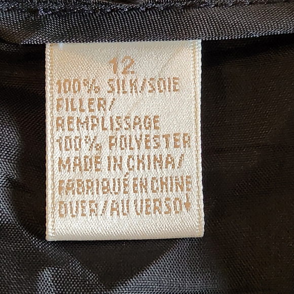 VTG Dana Buchman Classic Silk pencil skirt Size 12 Color black - Picture 8 of 10